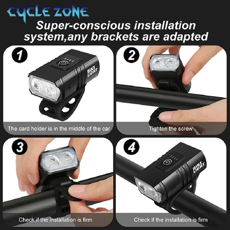 Eclairage avant 1000 lumens aluminium