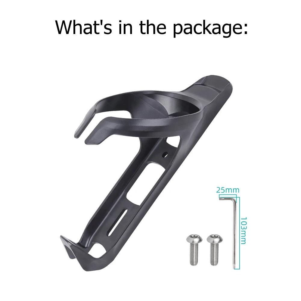 Porte-bidon support traqueur GPS noir mat